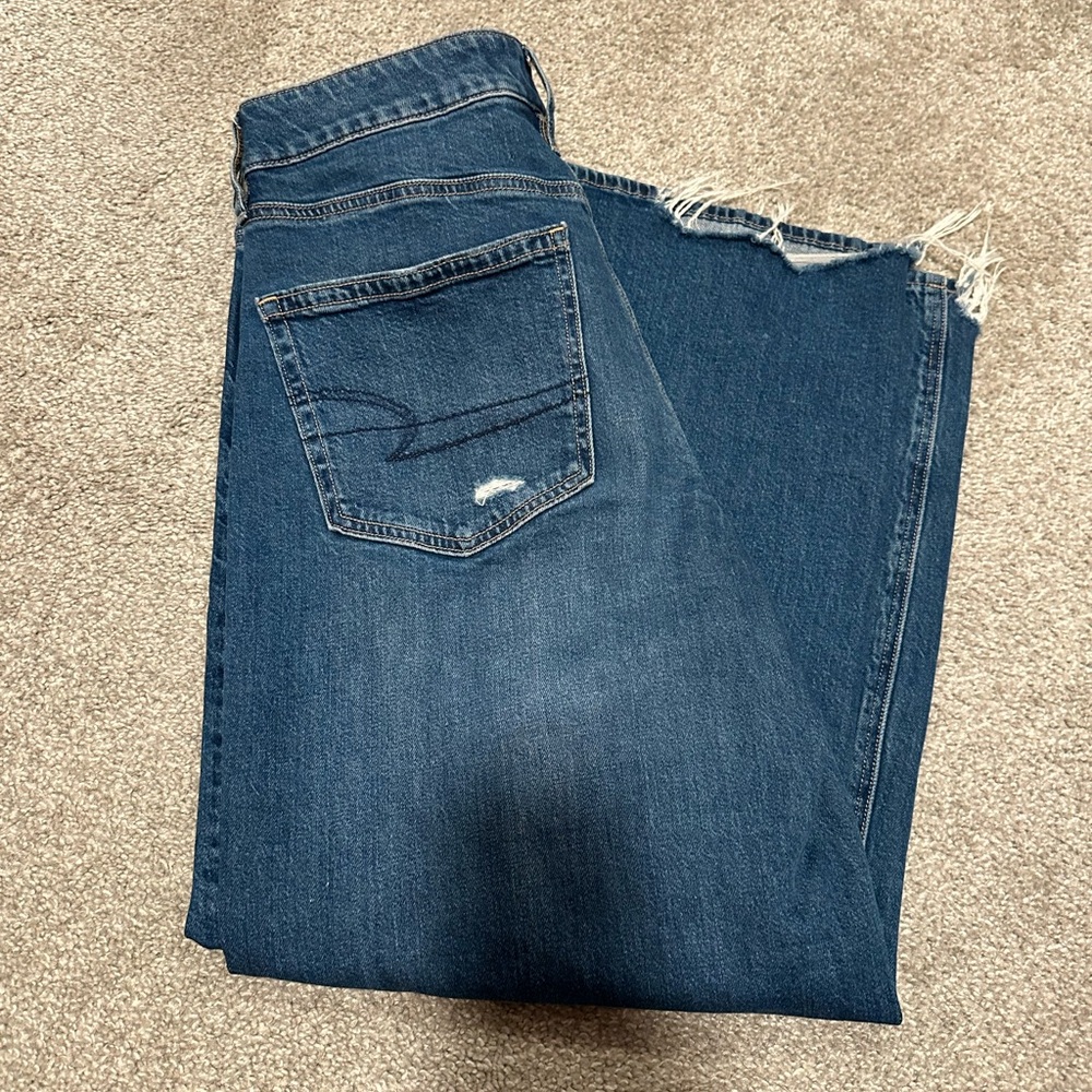 AE wide leg jeans medium wash - Picture 5 of 5